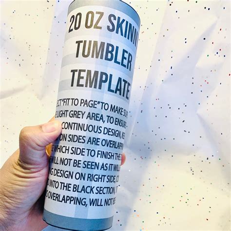 Skinny Tumbler Template